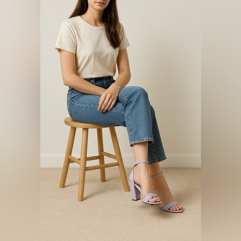 Sam Edelman Yaro Lilac Color Ankle Strap Size 6.5 M NWT